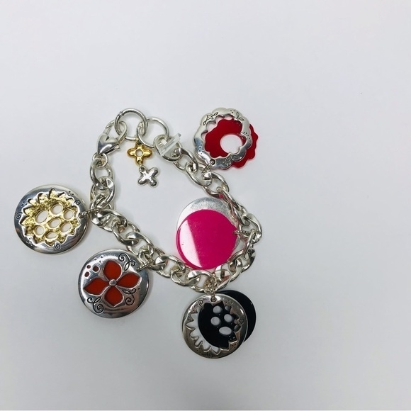 BRIGHTON Meadow Garden Silver Colorful Charm Bracelet - Picture 3 of 6